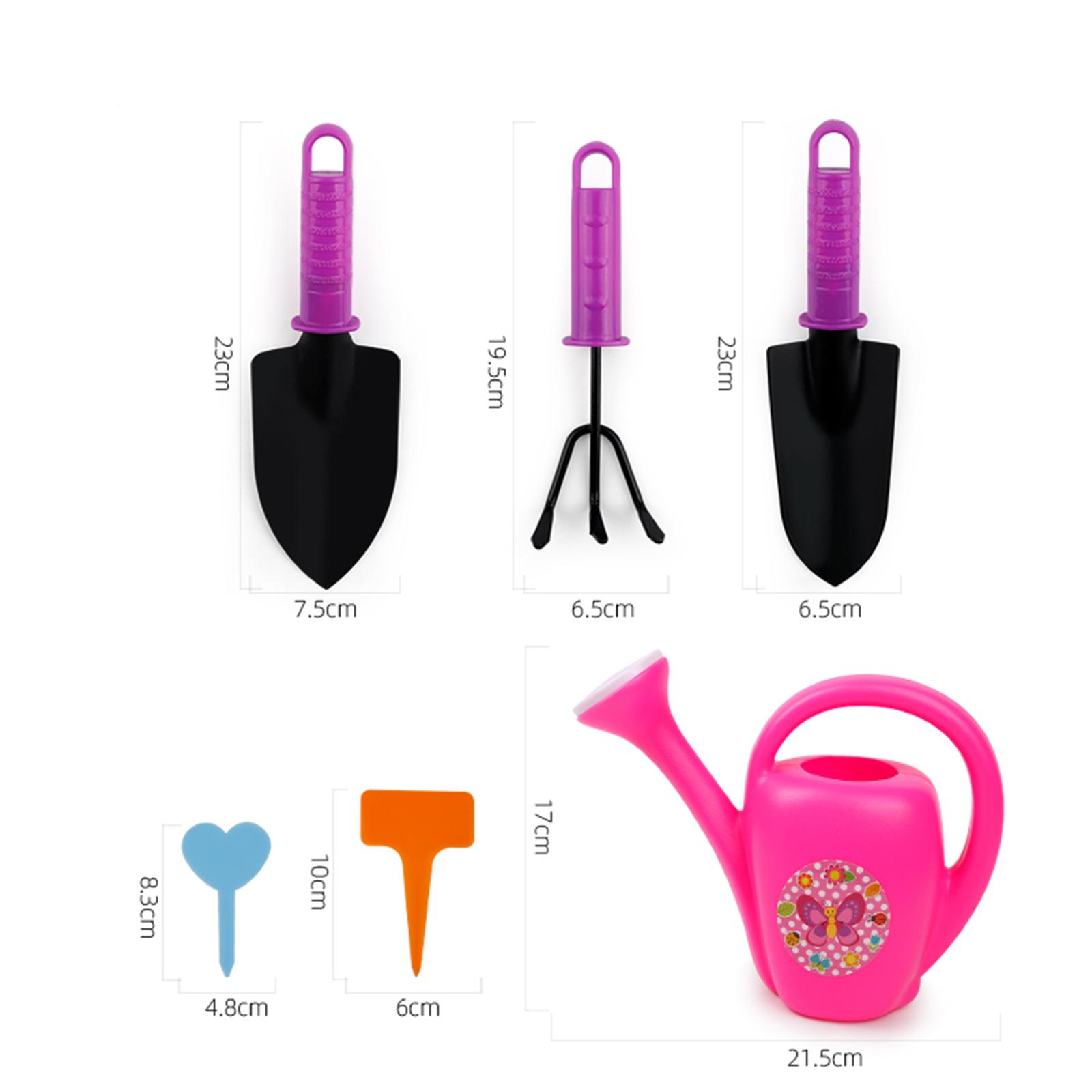 Gardening Tools Toddler - 子供用ガーデンツールセット、トートバッグ付きアクティビティセット、植物用ツール、ハンドツール、熊手、シャベル、屋外用おもちゃ、子供用グローブ、幼児向け、3歳以上