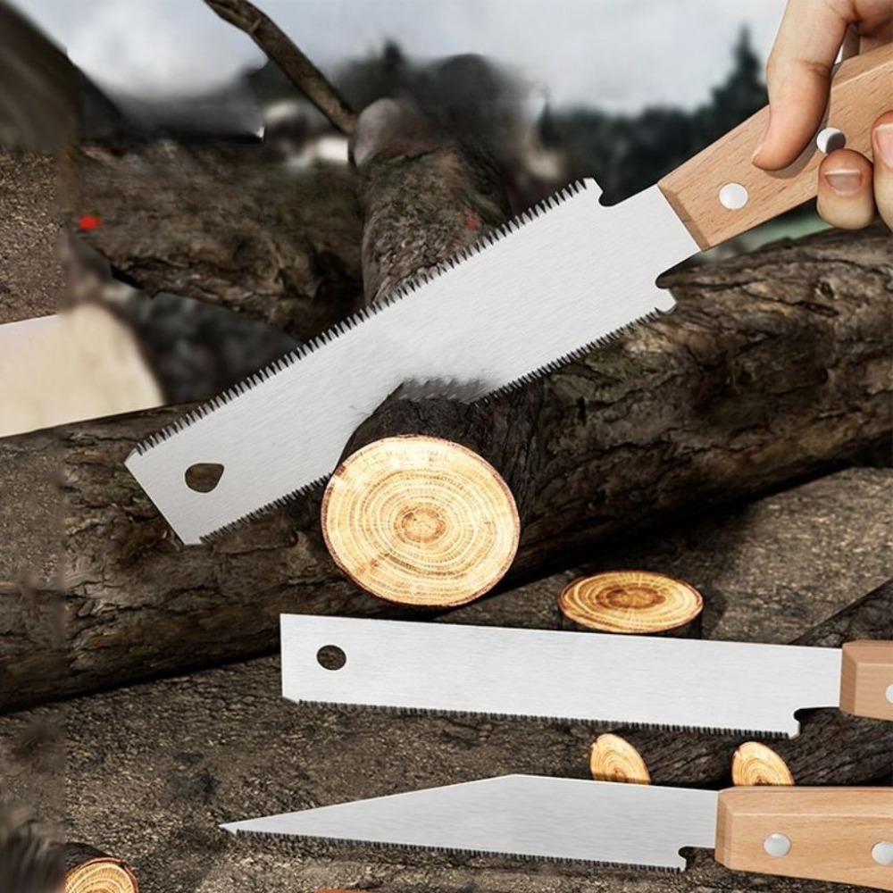Gardening Hand Tools Japanese - 和風ハンドソー片面/両面細歯木工用鋸SK5鋼フレキシブルハンドソー木工用園芸ハンドツール