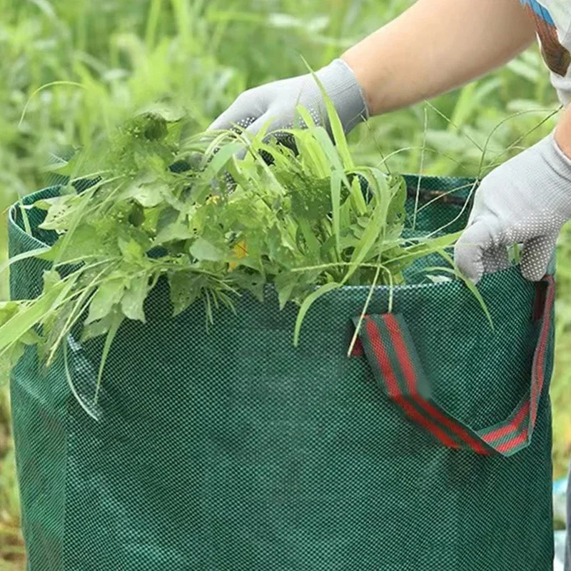 Grow Bags - 持ち運びや保管が簡単な、庭用大型ゴミ袋。300Lの折りたたみ式防水設計で、庭に置くのに最適です。