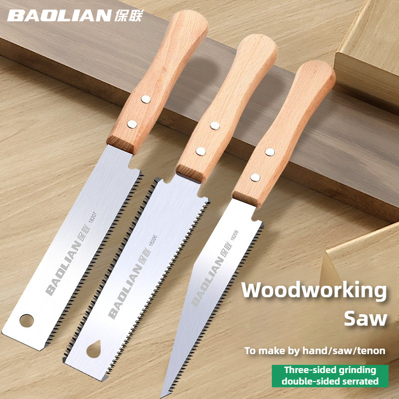 Gardening Hand Tools Japanese - 和風ハンドソー片面/両面細歯木材のこぎり SK5 鋼柔軟なハンドソーガーデンハンドツール木工用