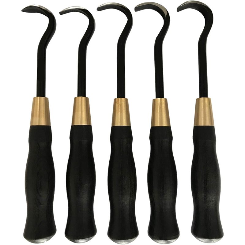 Bonsai Tool Set - A74E-盆栽スクレーパー5ピースツールセット（ブレード、複数サイズ、収納バッグ付き）盆栽枯木彫刻ツールセット