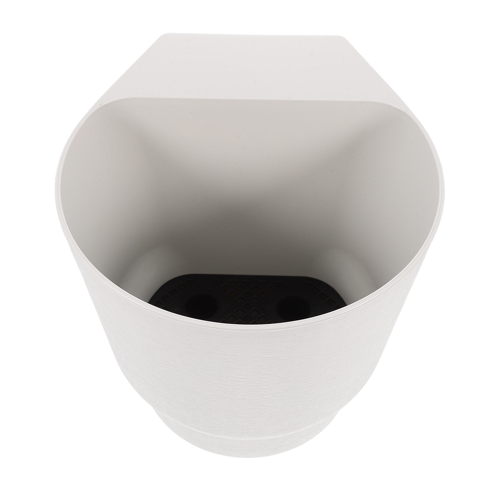 Self-Watering Planter - 自動給水プラスチック製紫の花鉢、装飾プランター、自動給水フラワーポット、屋内屋外多肉植物用吊り下げプランター
