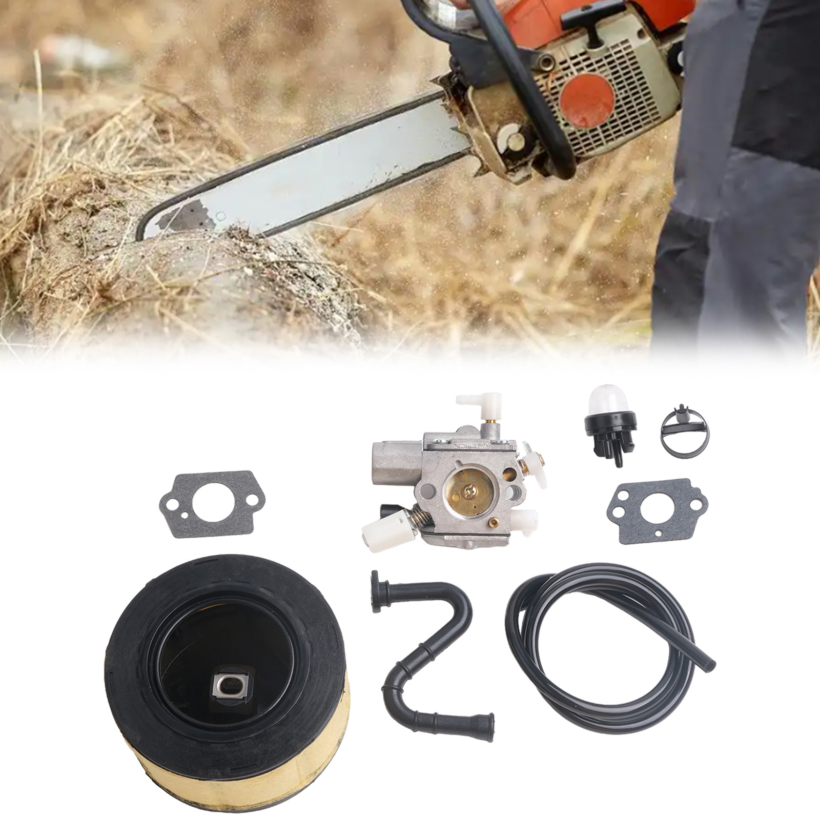 Gardening Tools Must Haves - あらゆる DIY 愛好家にとって必須のプレミアム チェーンソー キャブレター セットは、効率的な修理に必要なすべてを提供します。