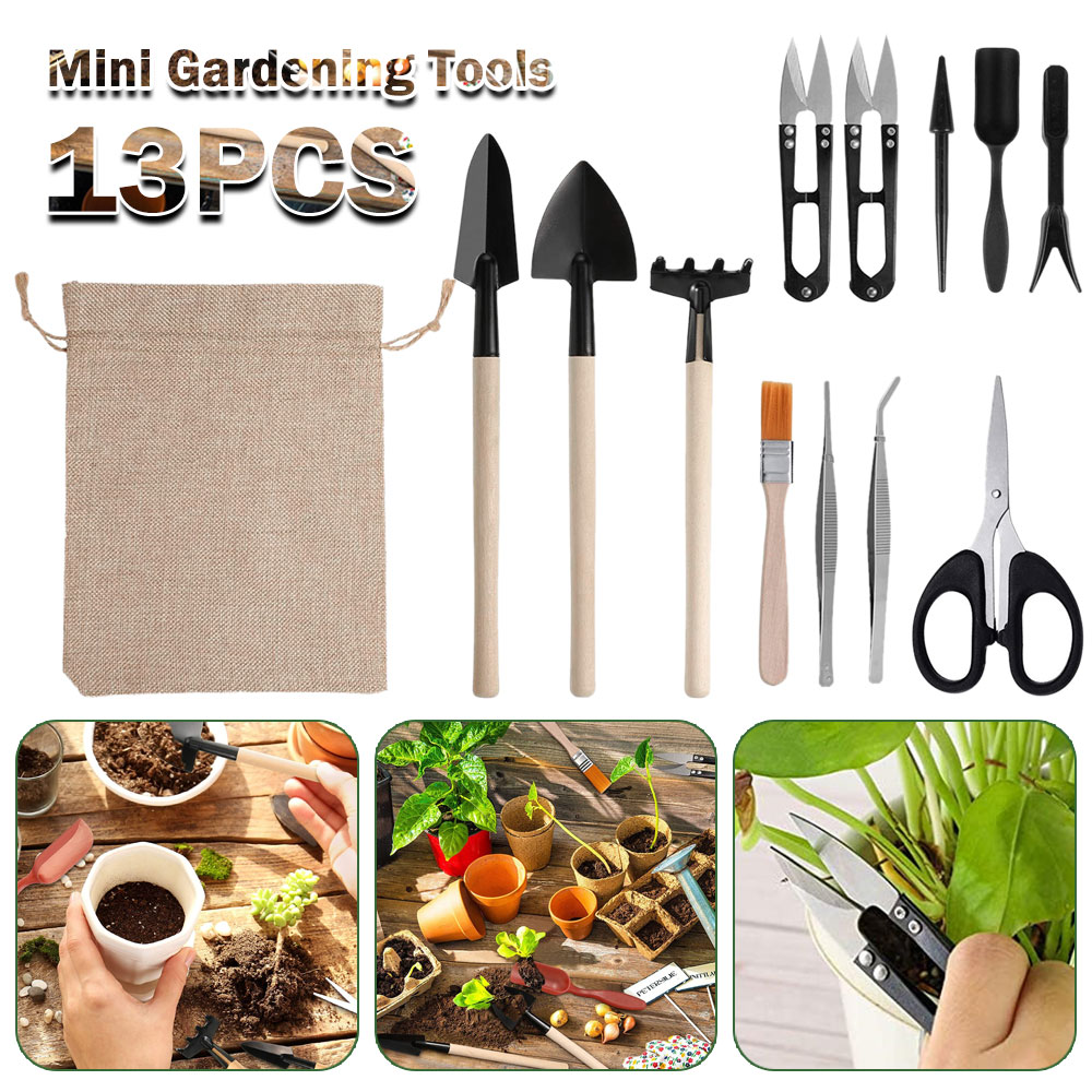 Bonsai Tool Set - 多肉植物ツールミニガーデンハンドツール金型屋外盆栽ガーデニングツールセット多肉植物ミニチュア植栽ツール