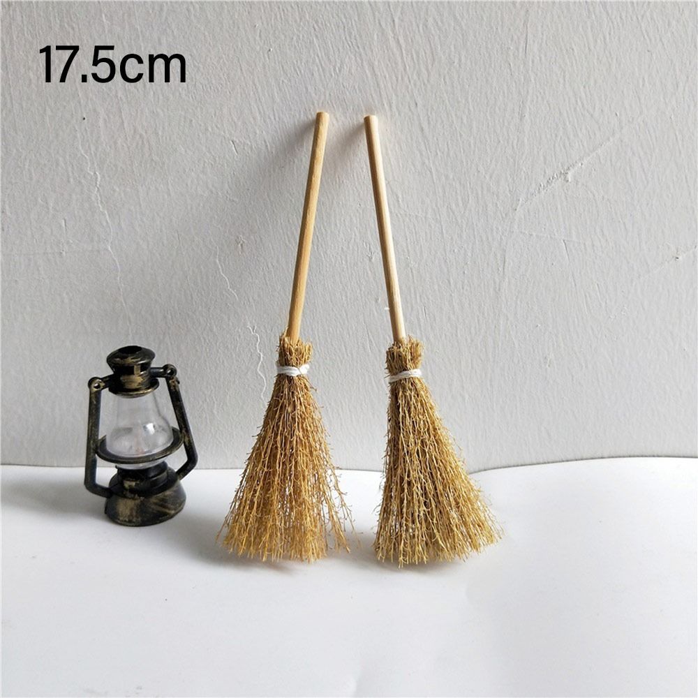 Grow Bags - 5個/袋 手結び式ミニほうき キッチンガーデン 魔女道具 ドールハウスアクセサリー 装飾品