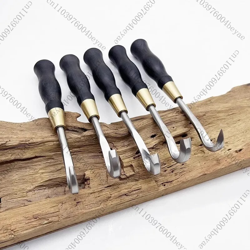 Bonsai Tool Set - 盆栽用ブラシ付きナイフセット、乾燥遺物製作、彫刻モデリングフックナイフ、盆栽ツールを作るための描画