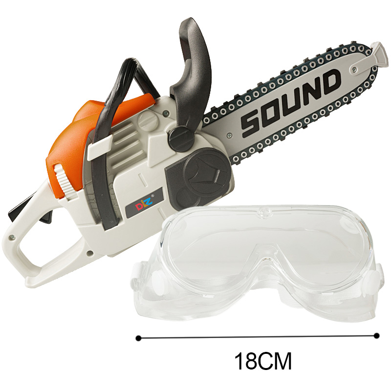 ゴーグル付きおもちゃのチェーンソー 子供用電動チェーンソー  - Gardening Tools Kids Set のレビューと価格