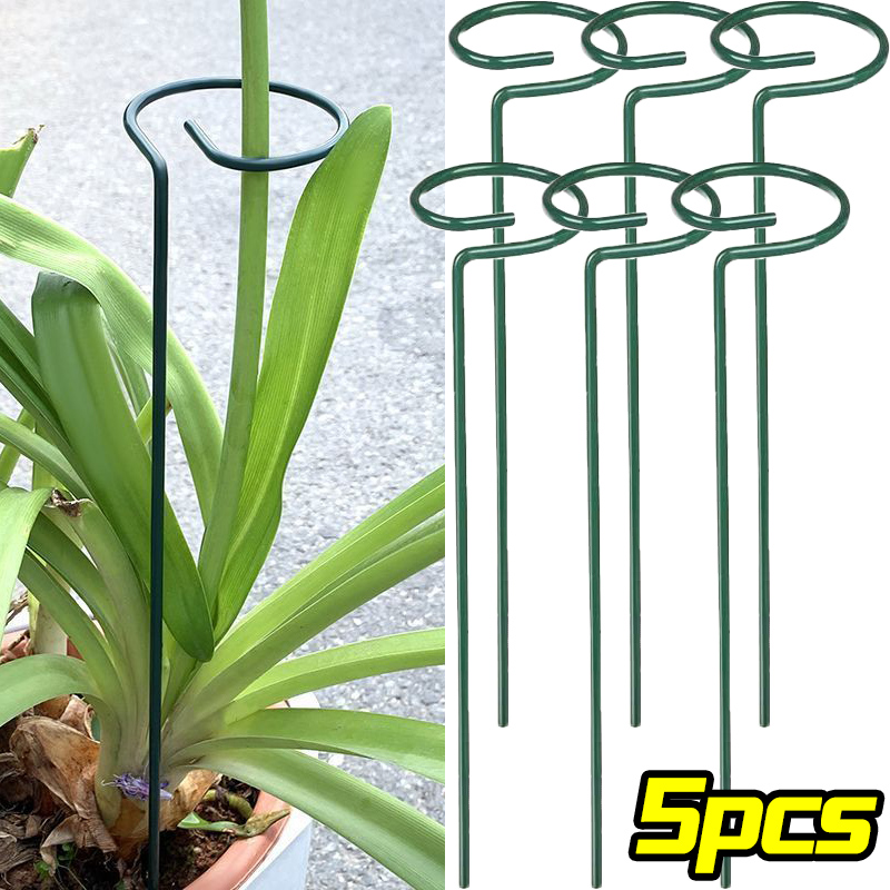 1/10 個ガーデンサポートステークリング金属単一茎植物低木 - Gardening Tools For Vines のレビューと価格