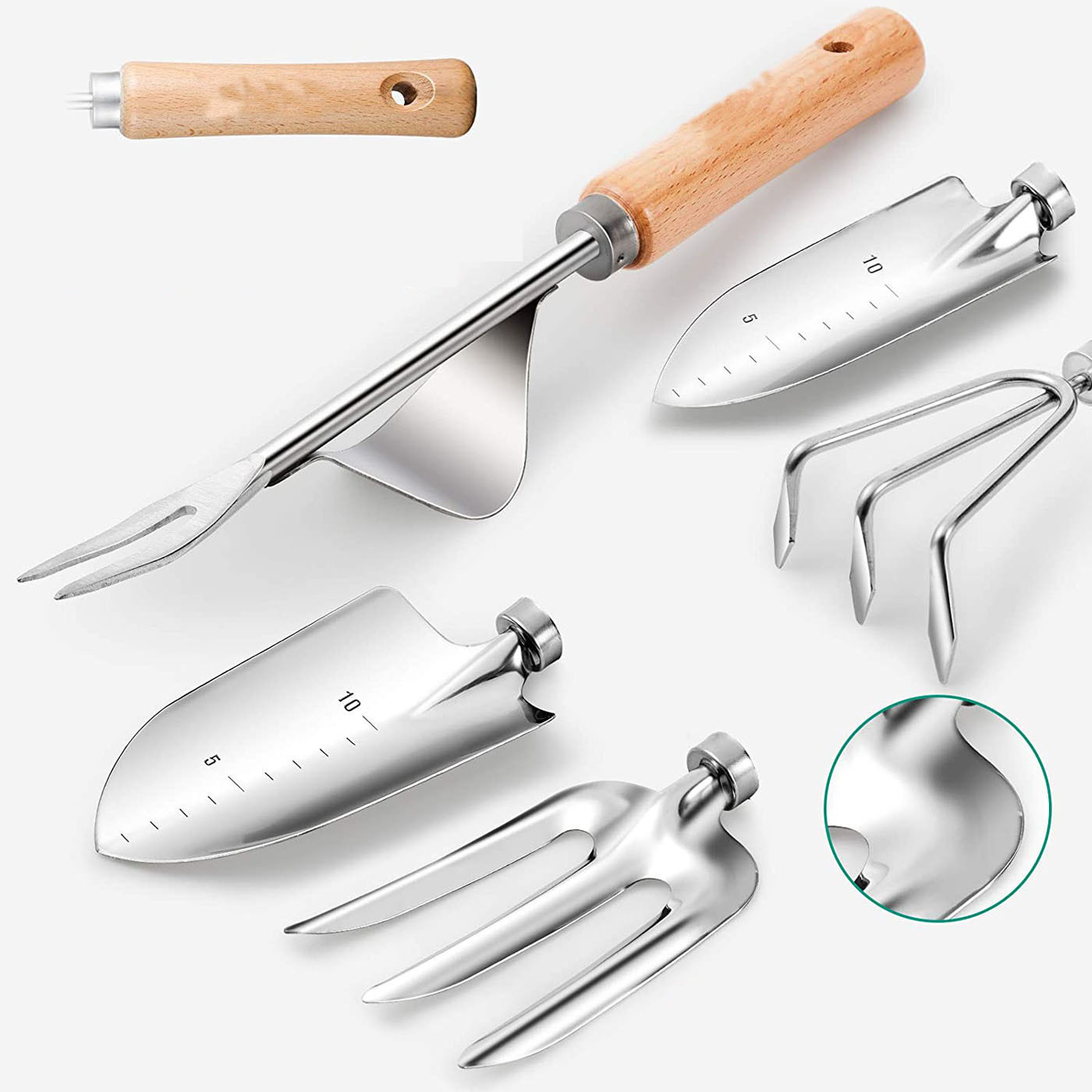 9ピースガーデニングツールセット、頑丈なステンレス鋼製ハンド - Gardening Tools For Women のレビューと価格