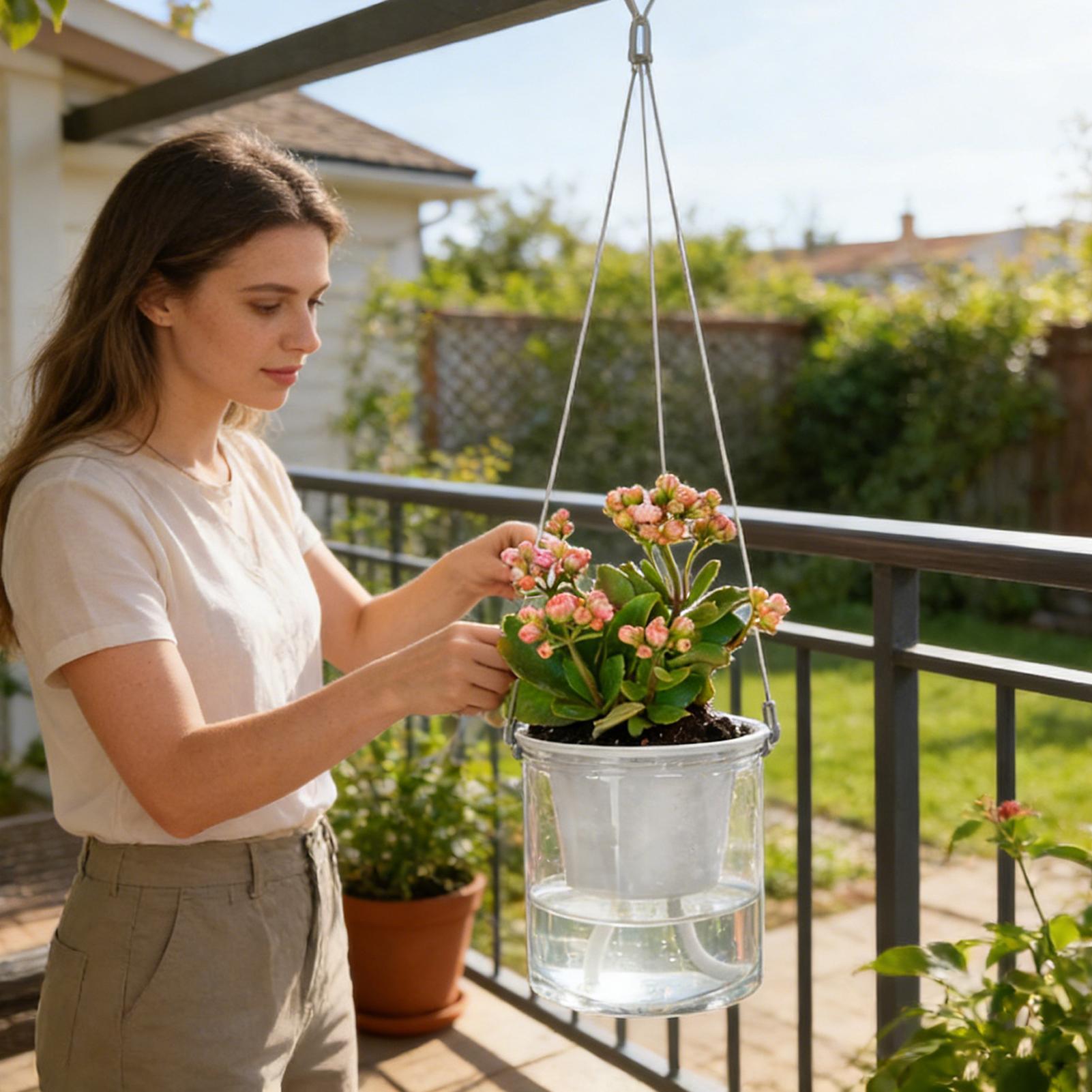 植物用芯材 自動給水用 2ピース自動給水器 ロープ植木鉢用  - Self-Watering Planter のレビューと価格