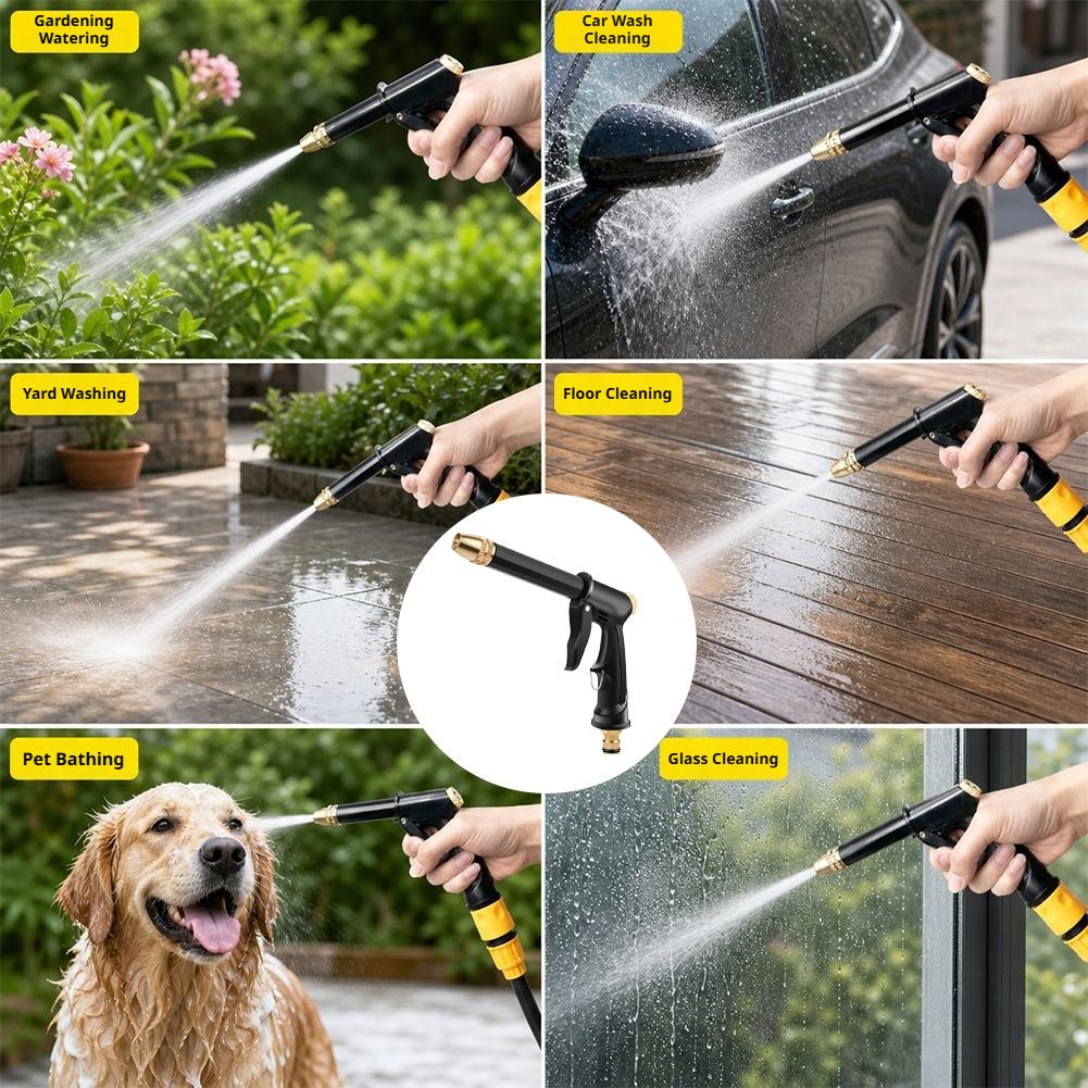 高圧洗車水鉄砲 調整可能なスプレーノズル ホースキット 庭の - Gardening Tools Gift Set のレビューと価格