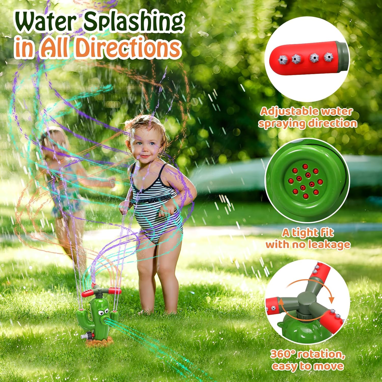 水スプレーおもちゃサボテンスプリンクラー屋外裏庭庭水おもちゃ - Gardening Tools Toddler のレビューと価格