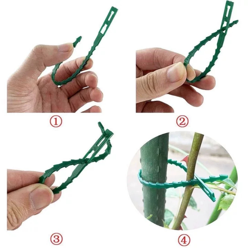 再利用可能なガーデンケーブルタイ、植物、つる性植物、低木用サ - Gardening Tools For Vines のレビューと価格