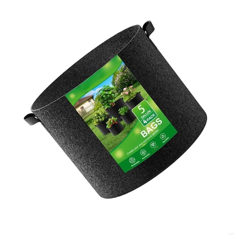 プレミアムファブリック植栽バッグ厚みのある素材ガーデニングポ - Grow Bags のレビューと価格