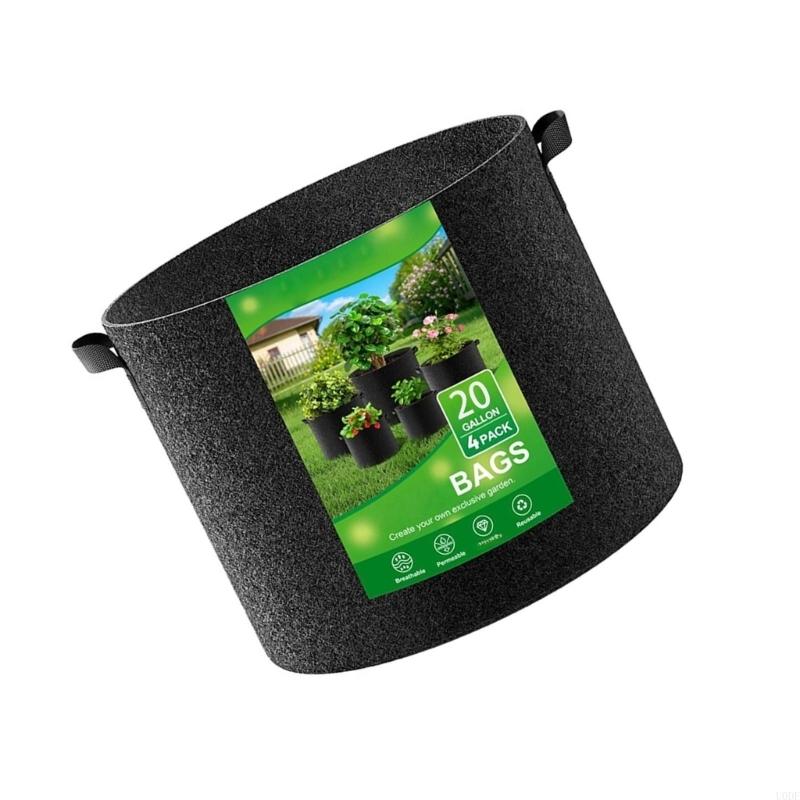プレミアムファブリック植栽バッグ厚みのある素材ガーデニングポ - Grow Bags のレビューと価格