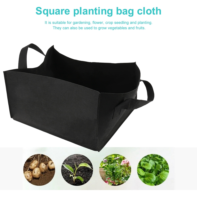5パック布製レイズドガーデンベッド、正方形ガーデンフラワーグ - Grow Bags のレビューと価格