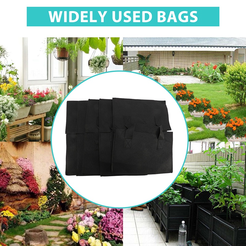 5パック布製レイズドガーデンベッド、正方形ガーデンフラワーグ - Grow Bags のレビューと価格