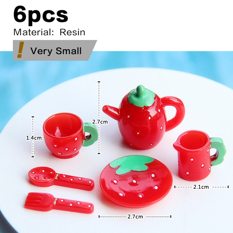 ピンクティーセットミニチュア置物カッププレートティーポットナ - Gardening Tools Gift Set のレビューと価格