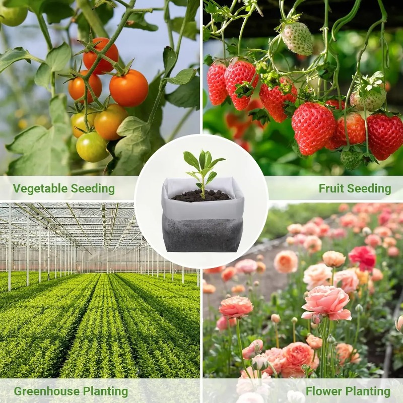透水性・通気性のある不織布製植物育成バッグ、再利用可能な種ま - Grow Bags のレビューと価格