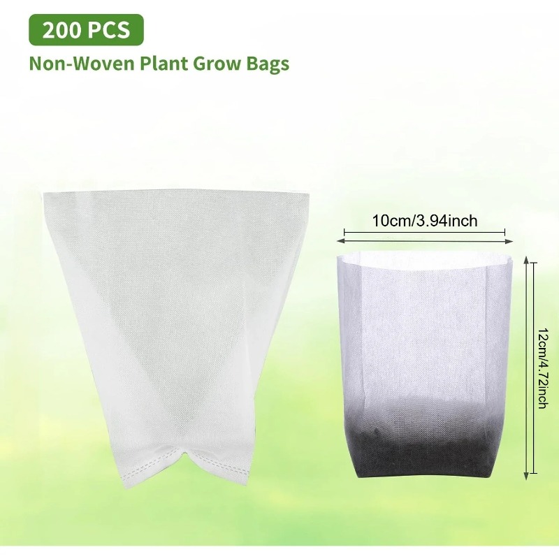 透水性・通気性のある不織布製植物育成バッグ、再利用可能な種ま - Grow Bags のレビューと価格