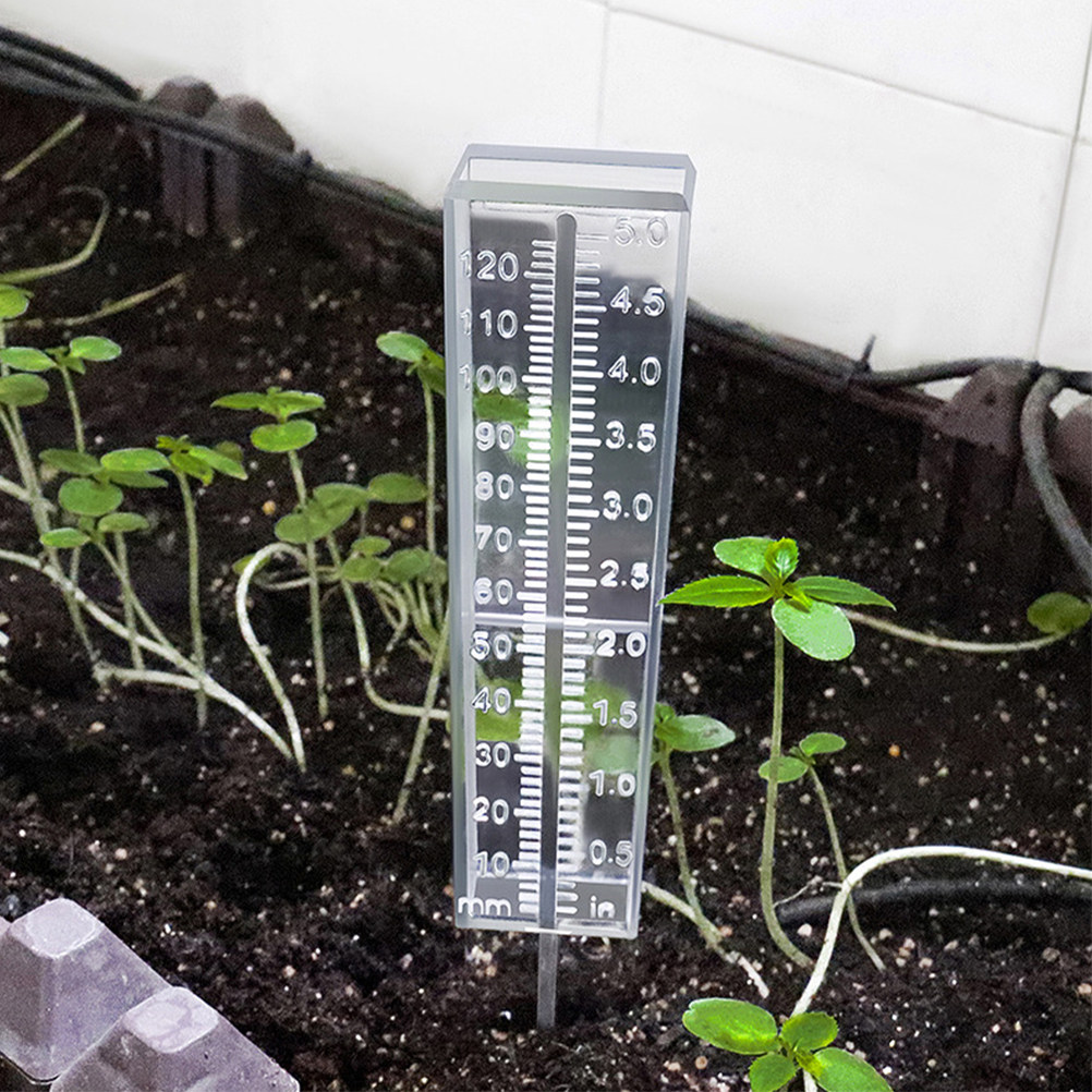 6 個の雨量計プラスチック屋外装飾用正確な降雨量測定ツール庭 - Gardening Yard Tools のレビューと価格