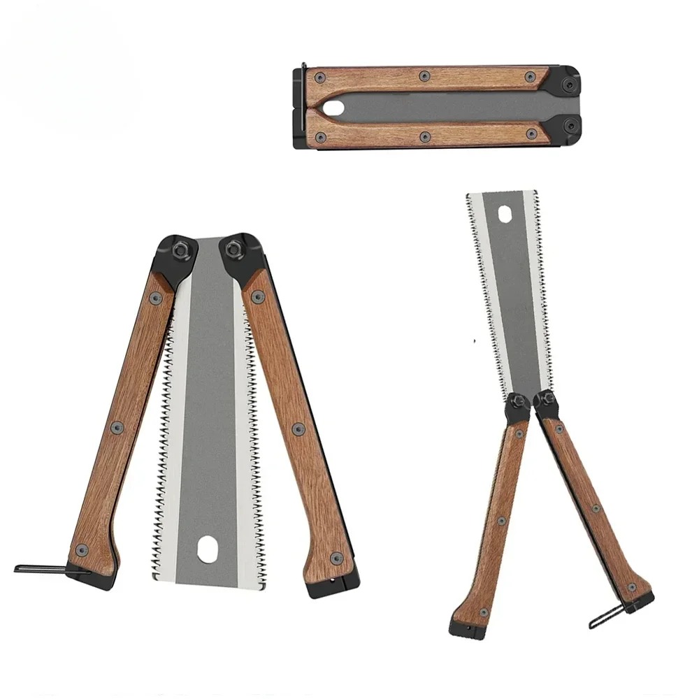 和風両刃折りたたみハンドソー 木製ハンドル付き 木工DIY  - Gardening Hand Tools Japanese のレビューと価格