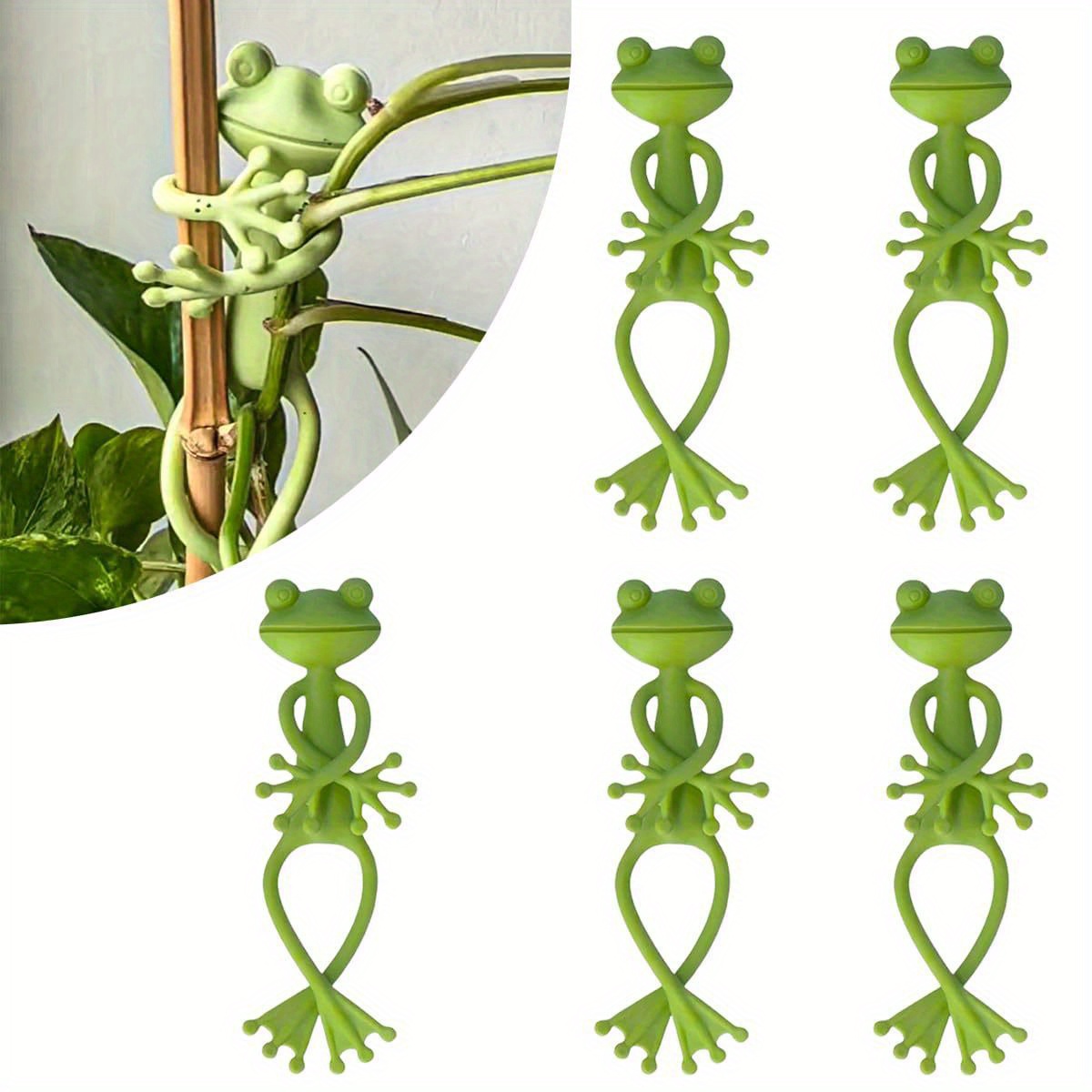 クリエイティブグリーンフロッグ植物固定クリップ、つる性植物固 - Gardening Tools For Vines のレビューと価格