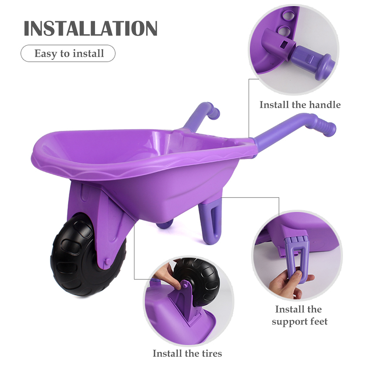 子供用園芸ツールセットおもちゃ、子供用屋外ガーデンビーチカー - Gardening Tools Kids Set のレビューと価格