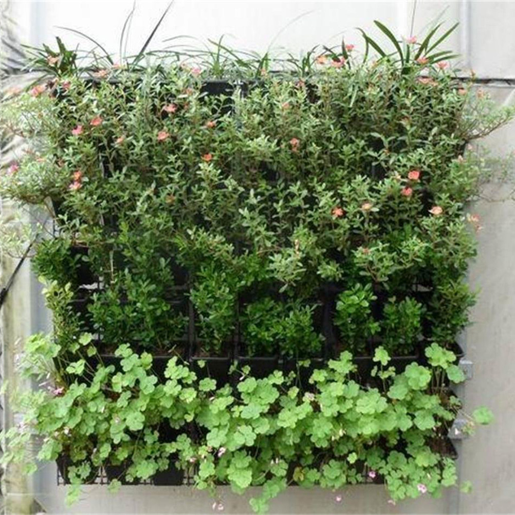 1個入り 垂直壁掛け式植物ポケットバッグ 12区画 フェルト - Grow Bags のレビューと価格