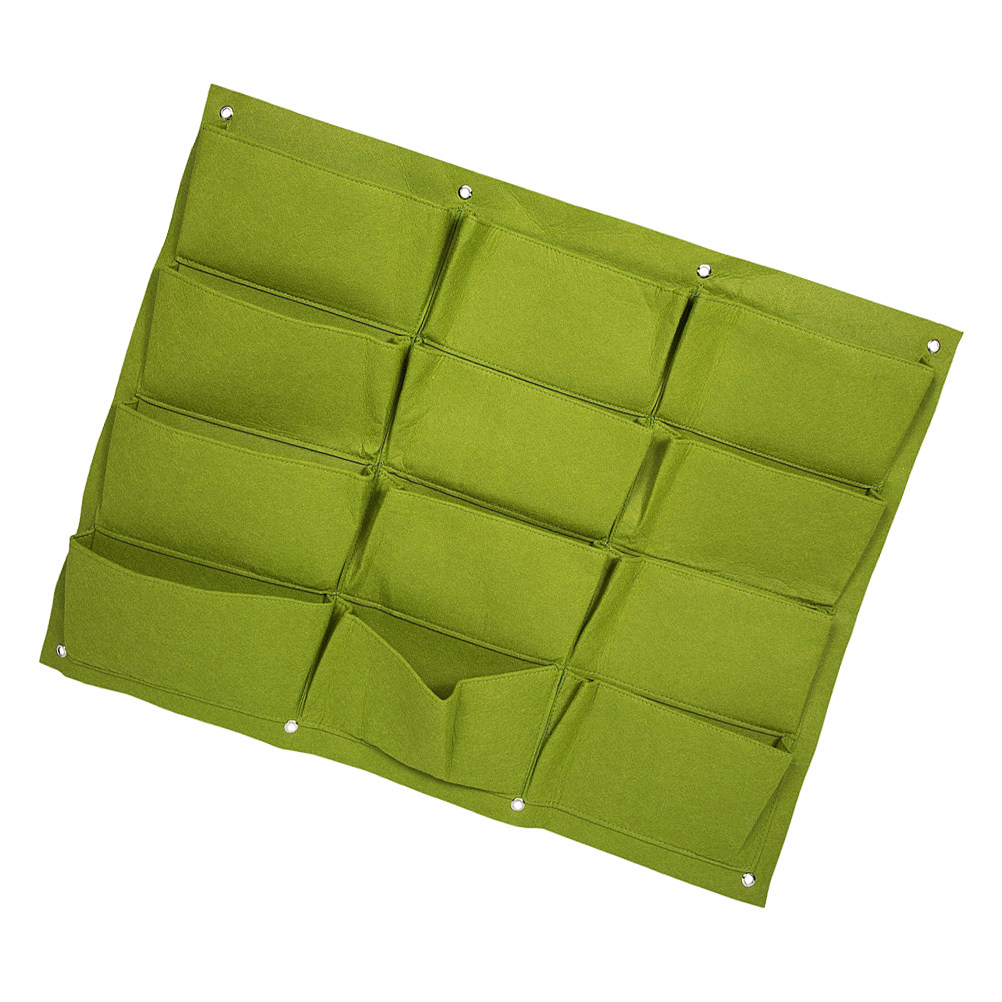 1個入り 垂直壁掛け式植物ポケットバッグ 12区画 フェルト - Grow Bags のレビューと価格