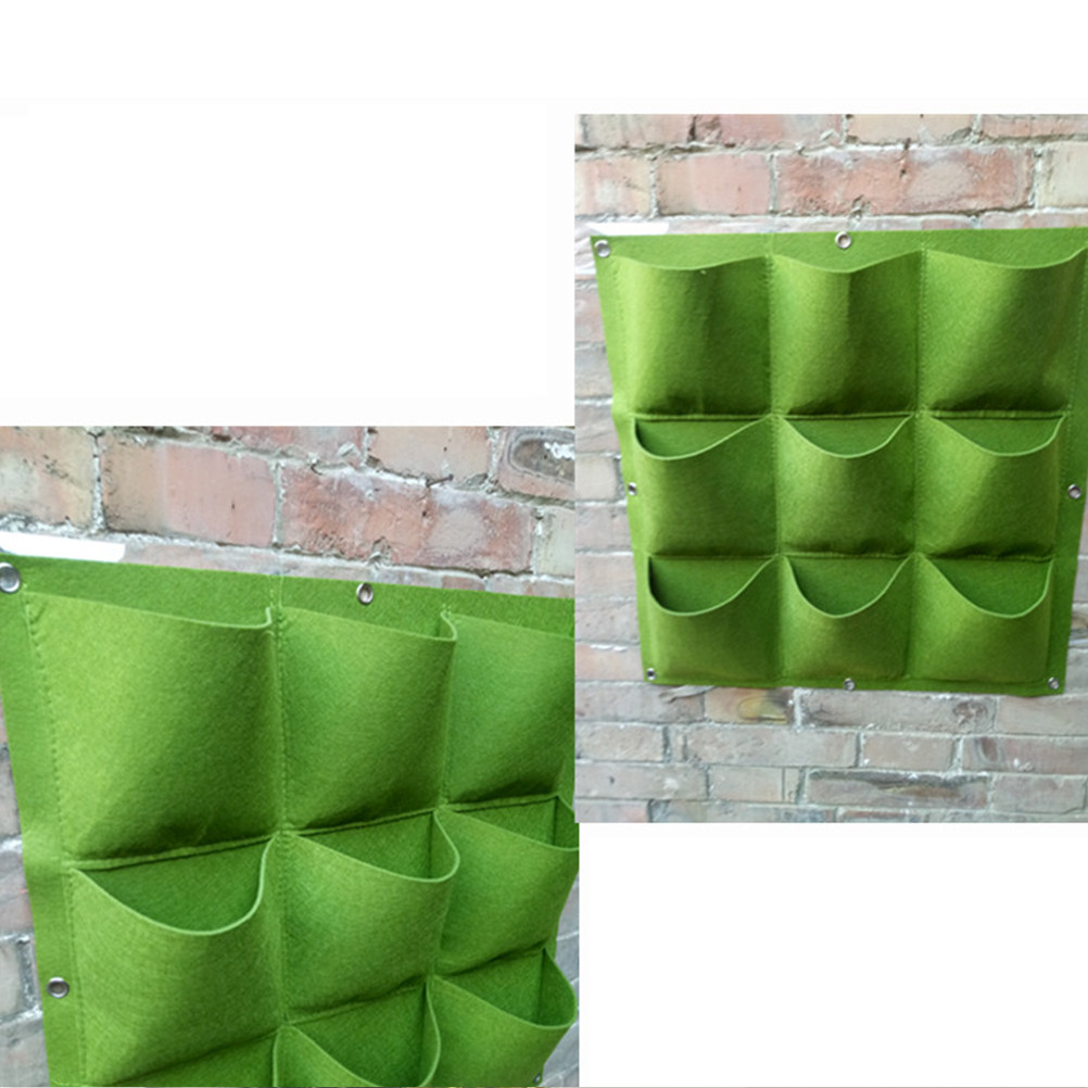 1個入り 垂直壁掛け式植物ポケットバッグ 12区画 フェルト - Grow Bags のレビューと価格