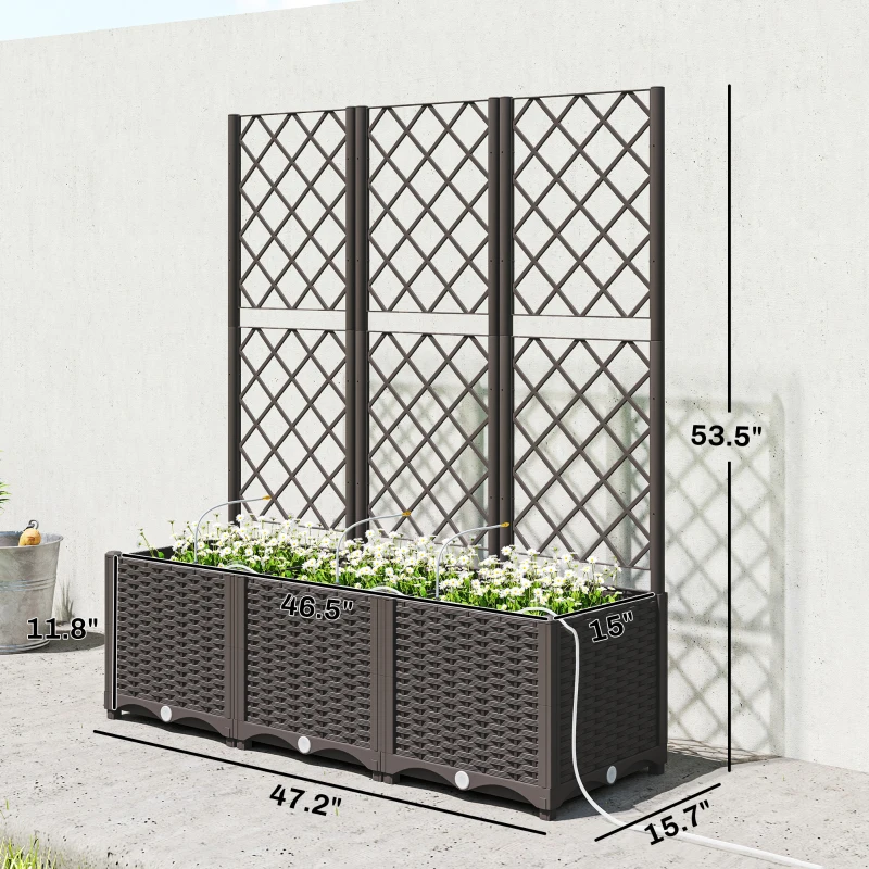 屋外プランターボックス、実用的な自動給水式レイズドガーデンベ - Self-Watering Planter のレビューと価格