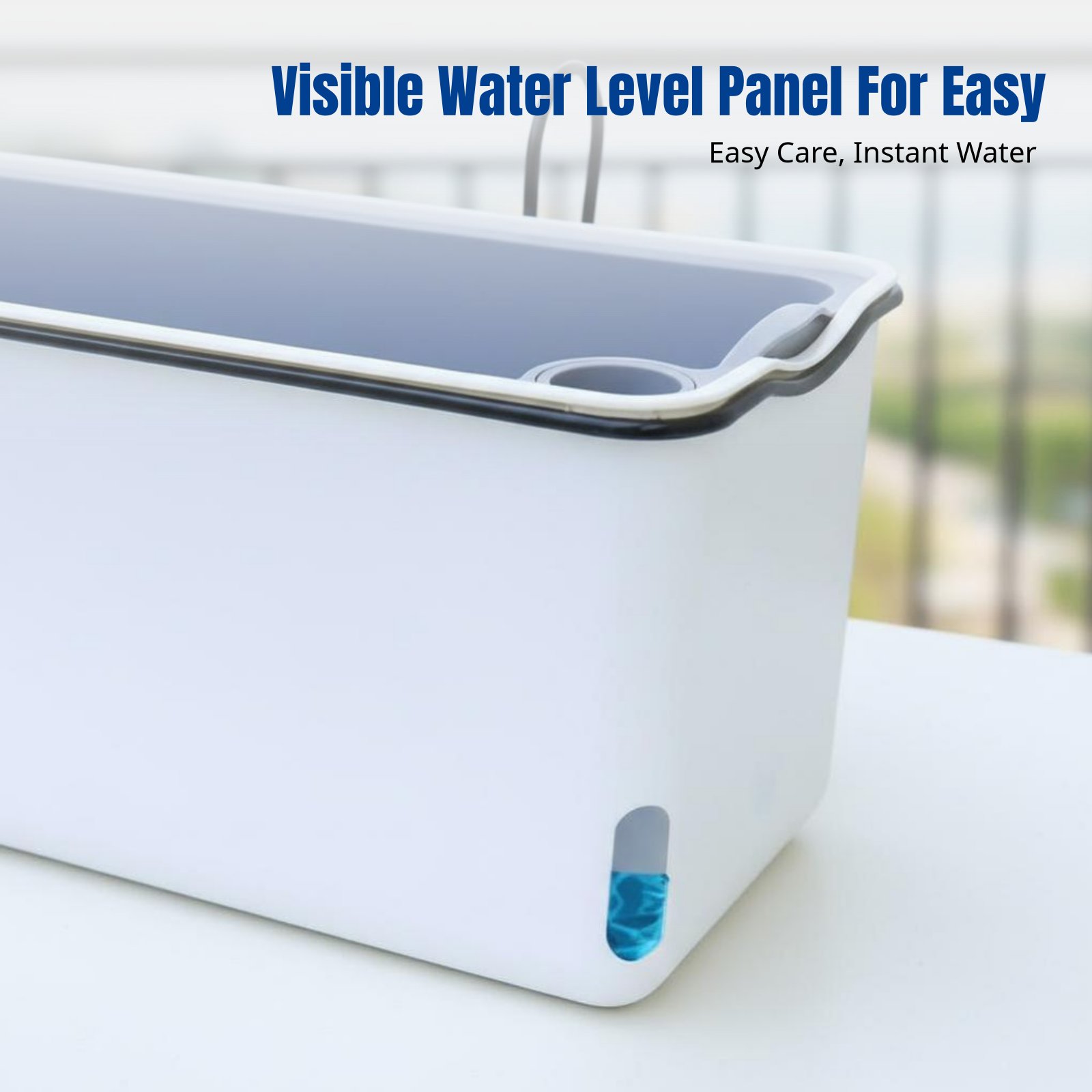 バルコニー吊り下げ式フラワーポット長方形自動給水プランター、 - Self-Watering Planter のレビューと価格