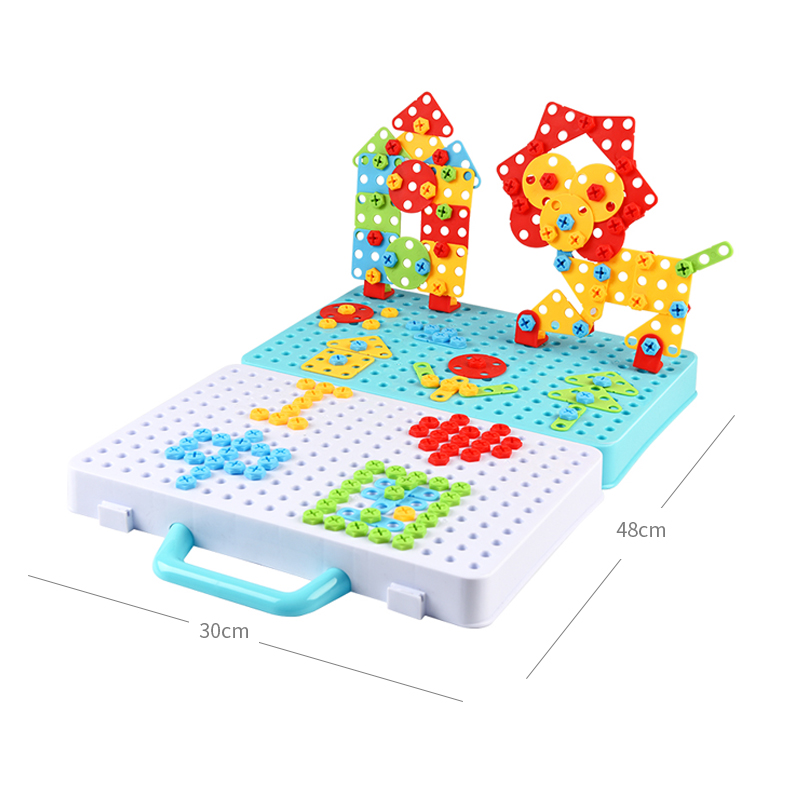 電気ドリルナット分解マッチツールおもちゃ子供教育組み立てブロ - Gardening Tools Kids Set のレビューと価格