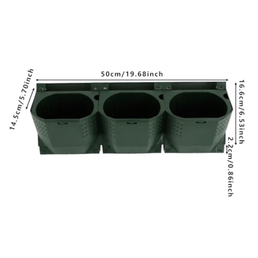 36スロット自動給水壁掛けプランター、屋内/屋外用、ミリタリ - Self-Watering Planter のレビューと価格