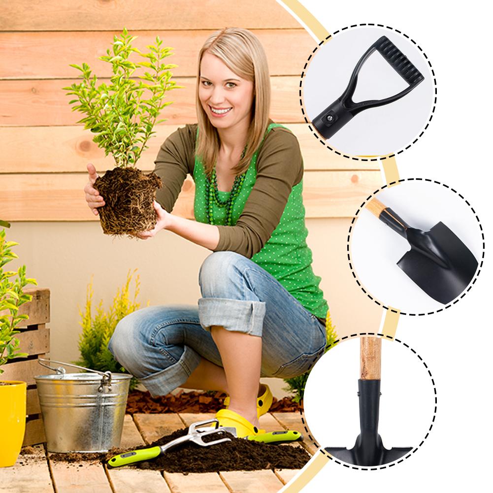 36 センチメートルガーデンシャベル木製ハンドル付きステンレ - Gardening Tools Kids Set のレビューと価格