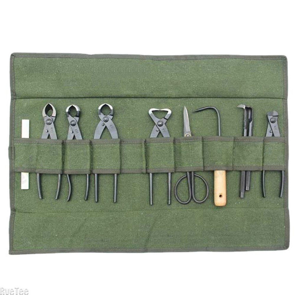 日本の盆栽ツール収納パッケージ、ロールバッグ、キャンバスツー - Bonsai Tool Set のレビューと価格