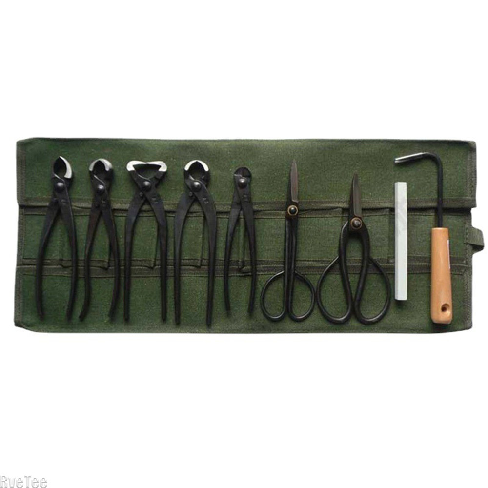 日本の盆栽ツール収納パッケージ、ロールバッグ、キャンバスツー - Bonsai Tool Set のレビューと価格