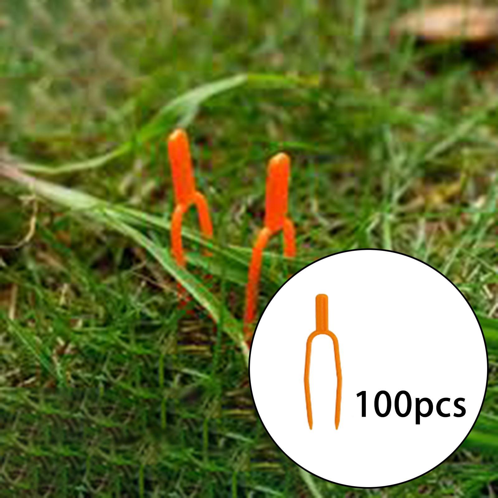 植物茎固定クリップ オレンジ色のプラスチック製ガーデンサポー - Gardening Tools For Vines のレビューと価格