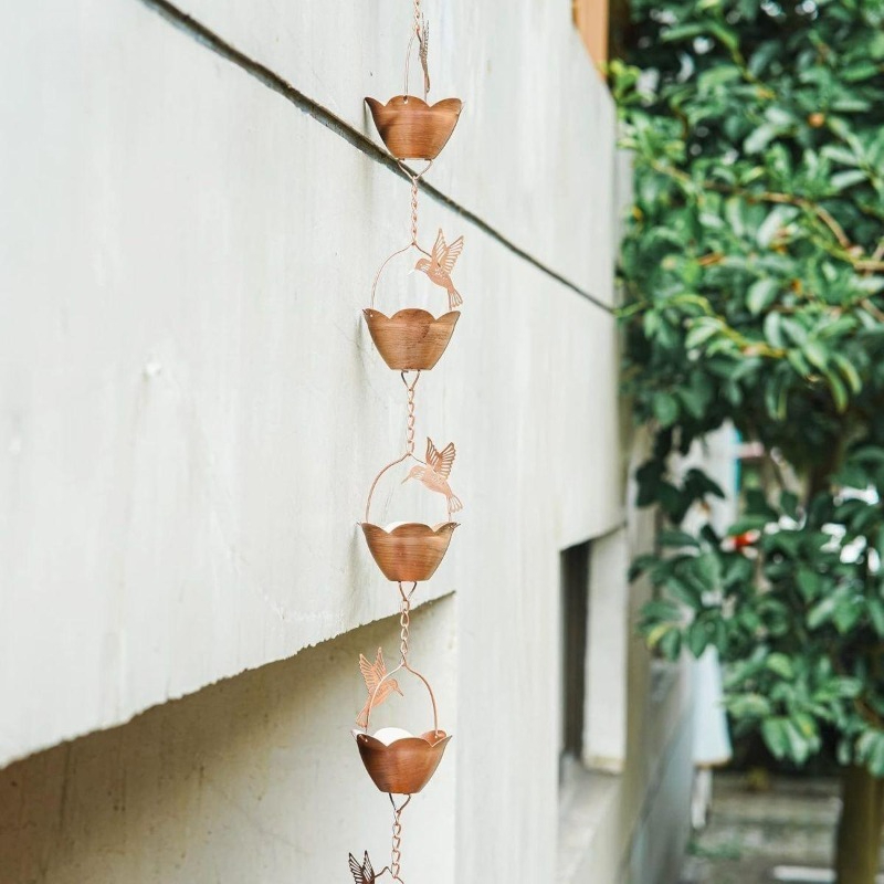 別荘の中庭の雨水排水チェーン、日本の雨どいチェーン、旅館、B - Gardening Hand Tools Japanese のレビューと価格