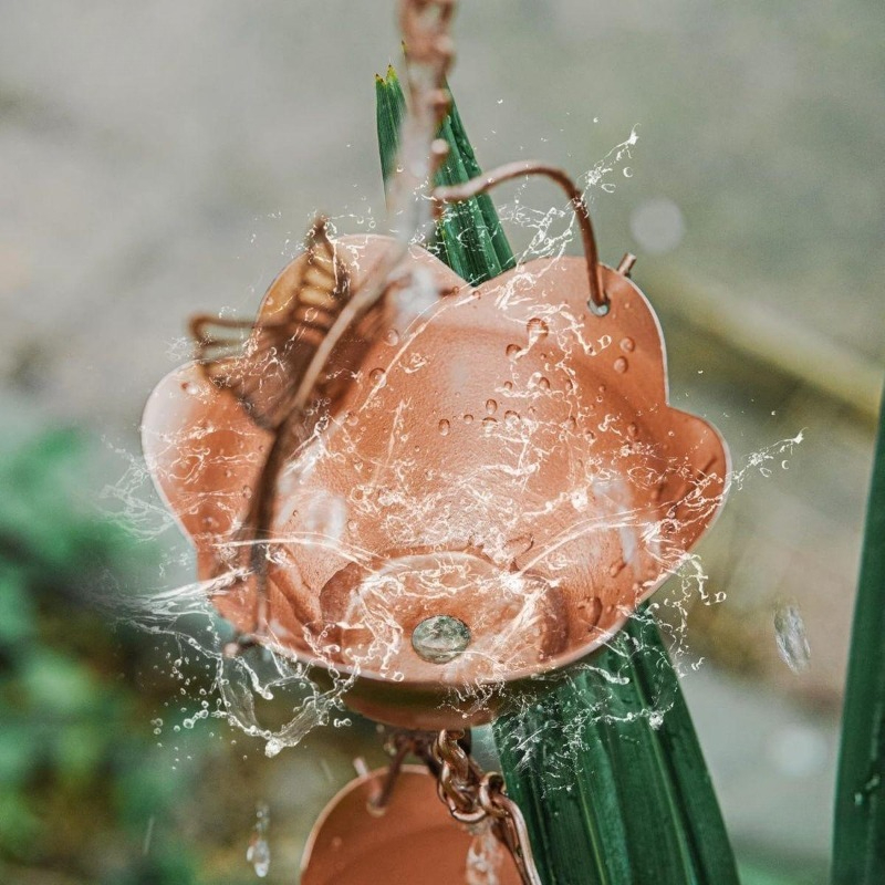 別荘の中庭の雨水排水チェーン、日本の雨どいチェーン、旅館、B - Gardening Hand Tools Japanese のレビューと価格