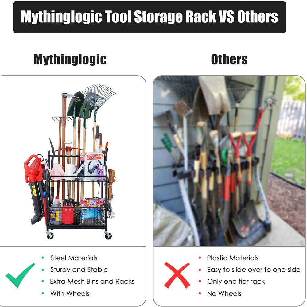 ガーデンツールオーガナイザー、庭用具整理、ガレージツールホル - Gardening Yard Tools のレビューと価格
