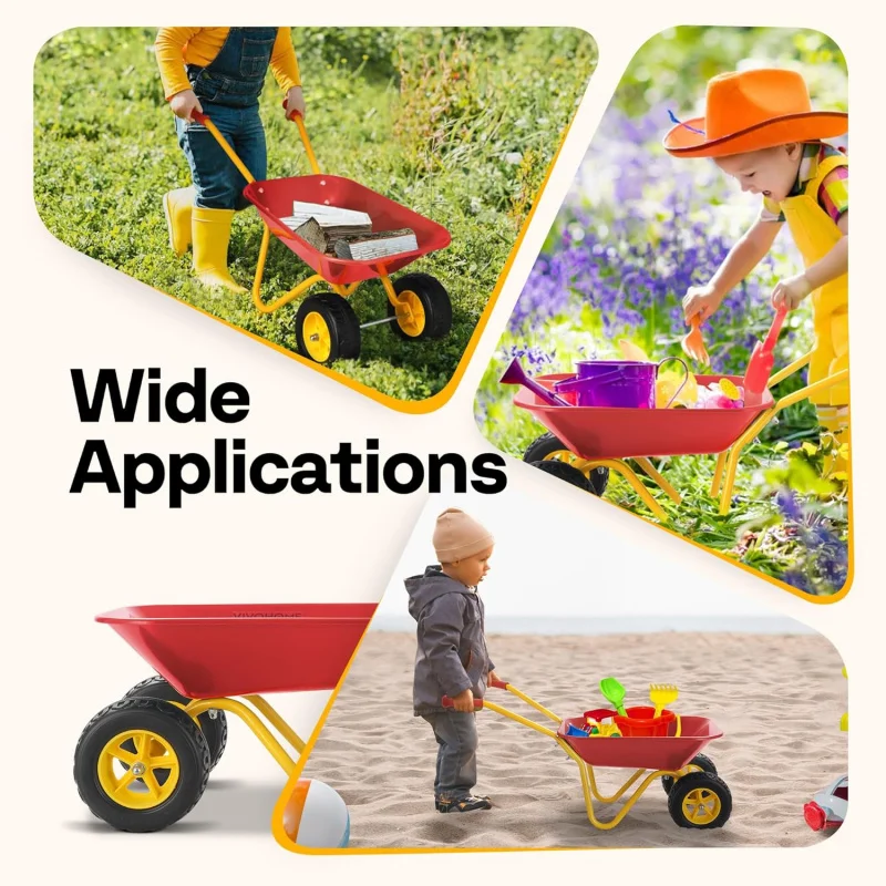 子供用手押し車 ガーデンカート 幼児用ガーデニングツールセッ - Gardening Tools Kids Set のレビューと価格